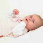 zahnen Baby mit Beißring