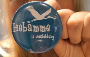 Hebammenschülerin Button